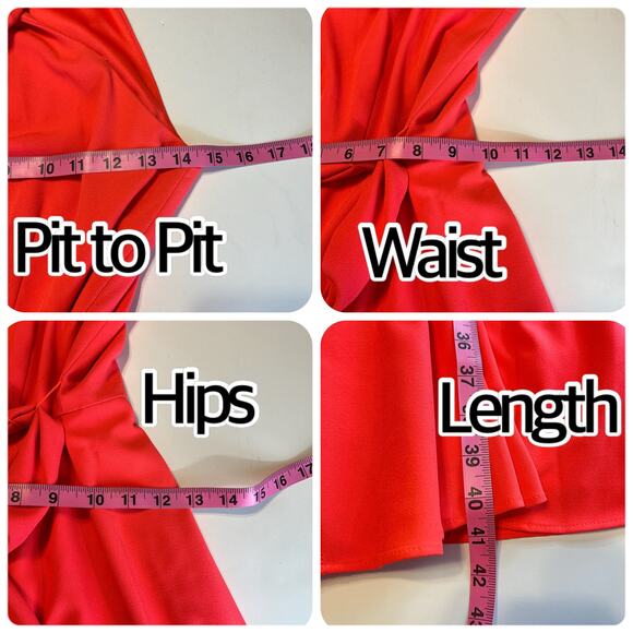 Tahari Red Crepe Knit Twist Halter Neck Cocktail Party Dress Women Sz 2 - Picture 12 of 12